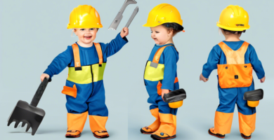 Toddler Tool Set, Construction Worker Costume for Kids 3 4 5 6, Boys Girls Pretend Play Toys with Construction Vest, Hat & Adjustable Tool Belt