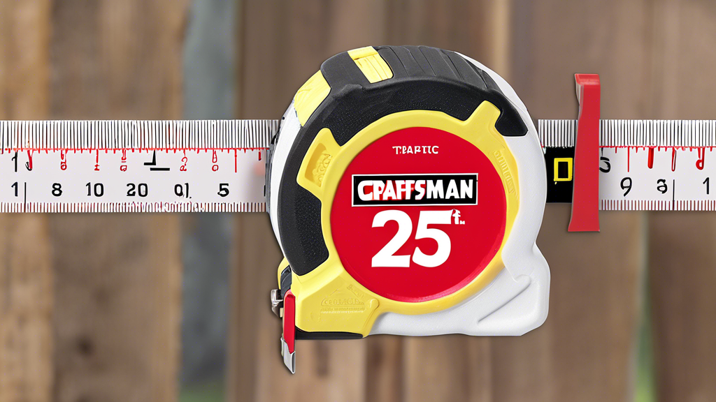 CRAFTSMAN 25-Ft Tape Measure with Fraction Marketing, Retractable, Manual-Locking Blade (CMHT37443S)